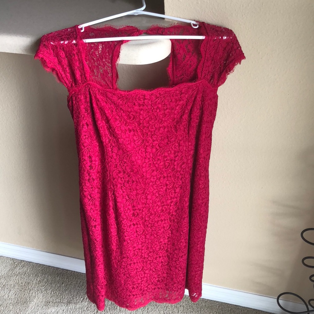 Adrianna Papell maroon cocktail dress